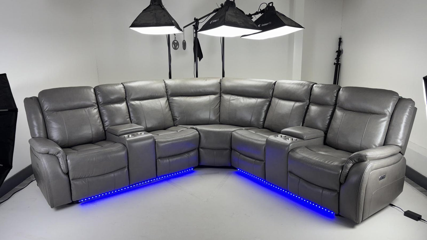 Zango Corner recliner with led