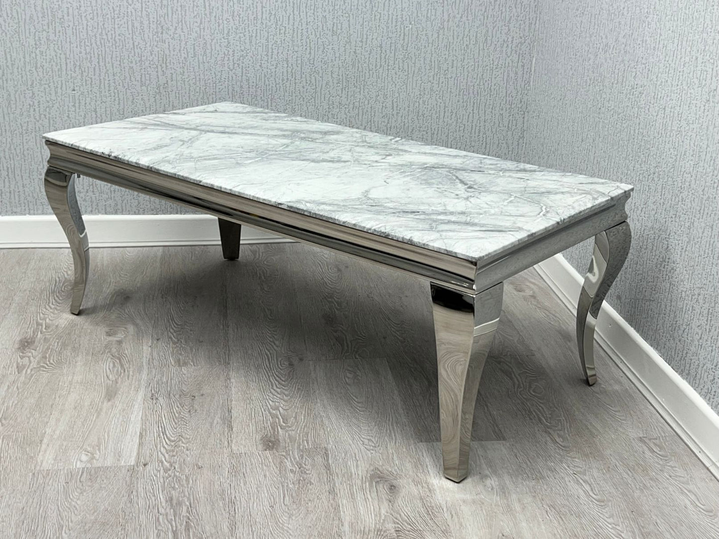 CHROME marble coffee table
