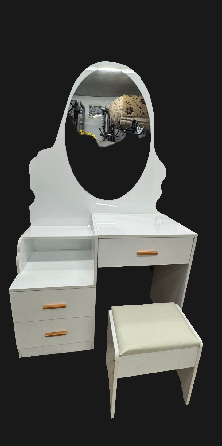 Dressing table with stool
