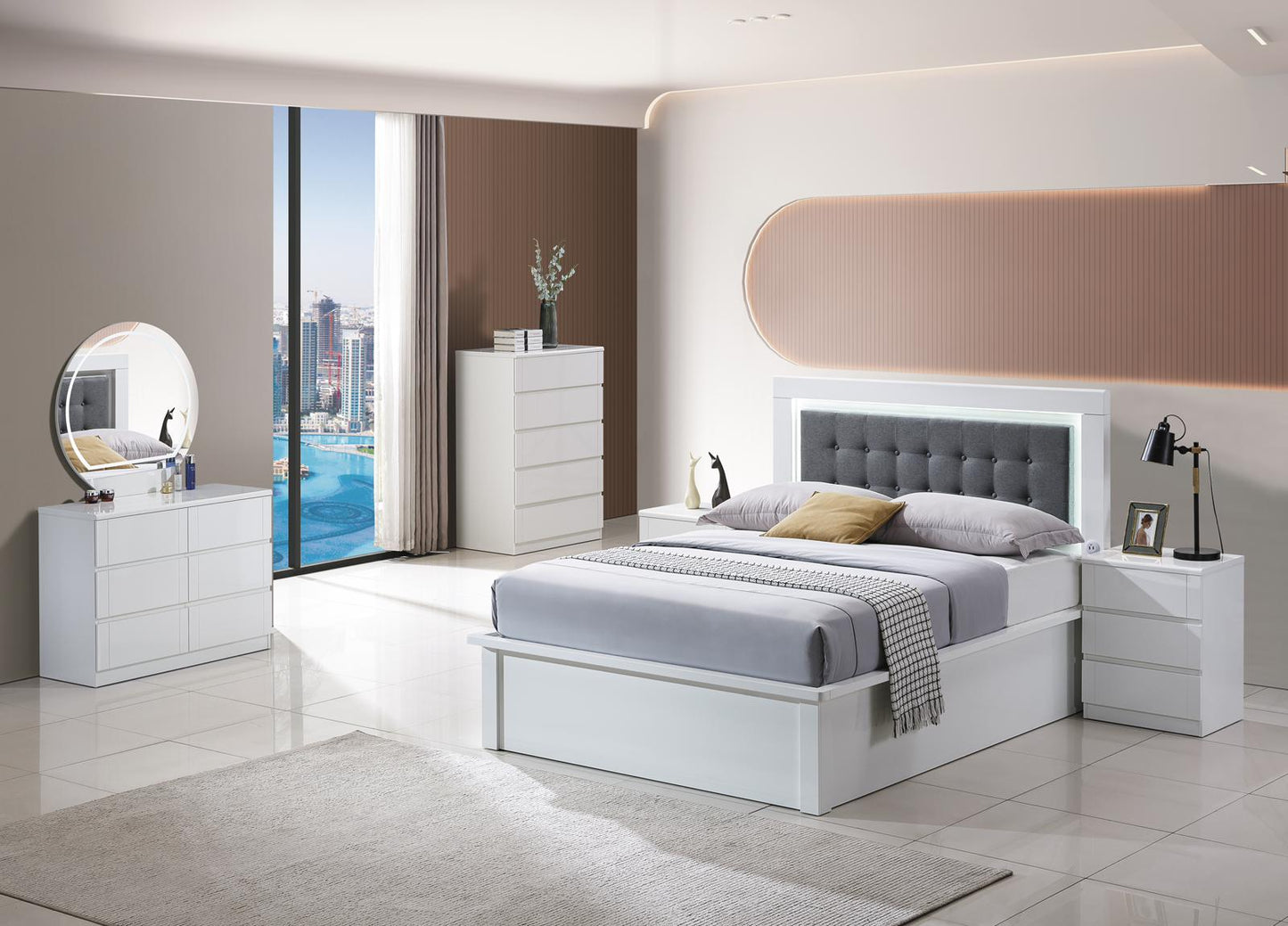 Laguna storage bed frame (available in double or king )