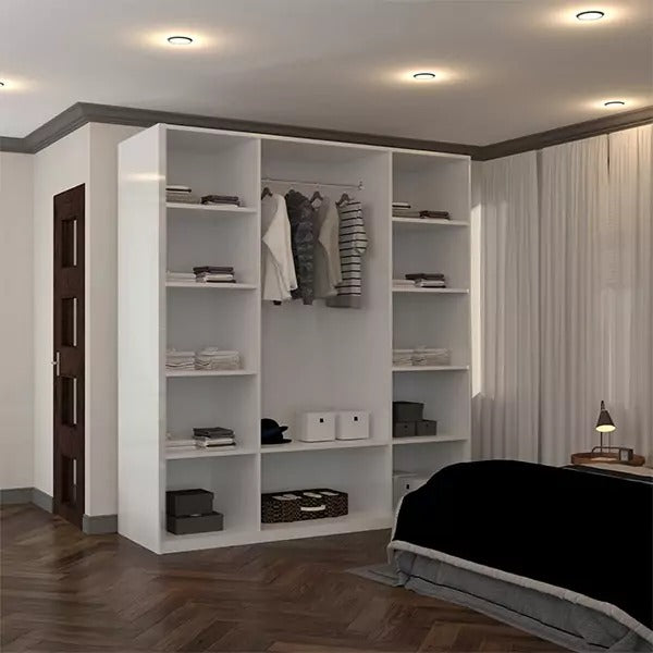 4 door 2 drawers wardrobe high gloss