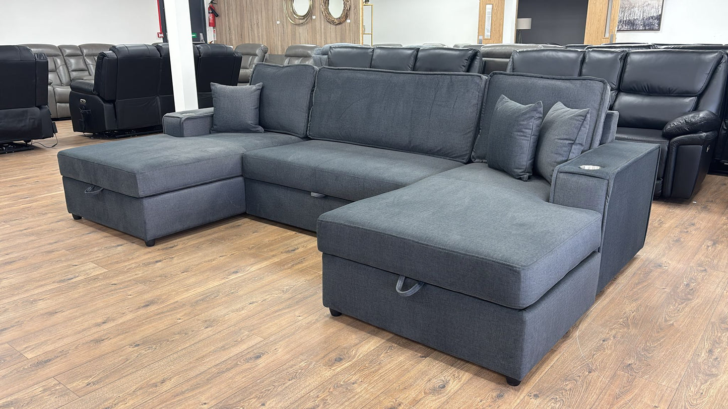 U shape sofa bed