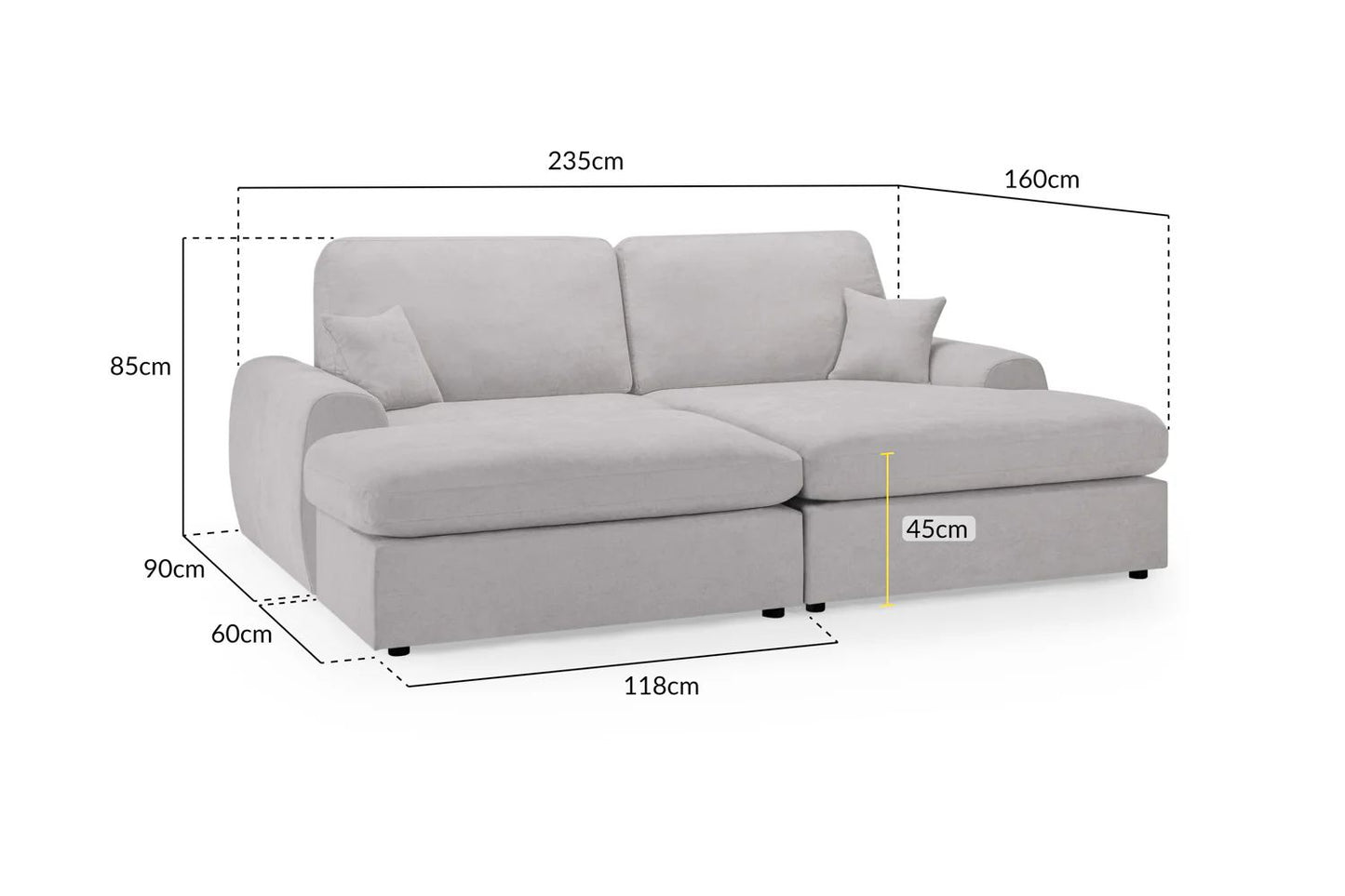 Dante fabric sofa