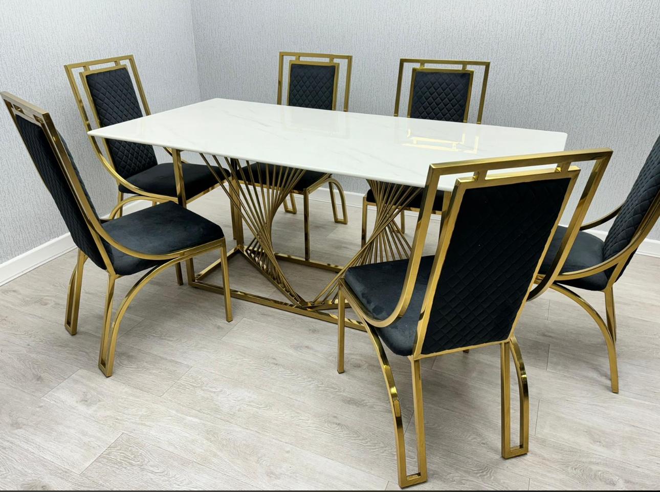 Elma dining set with 4 chair