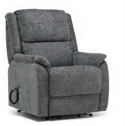 Rise and lift fabric recliner