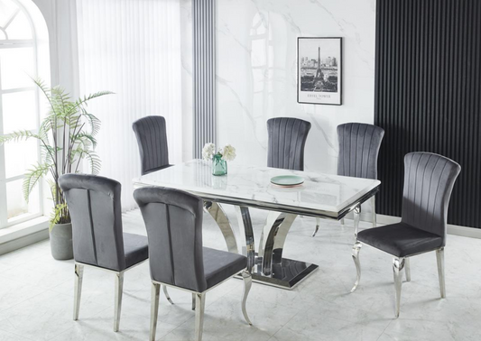 Dining table with 6 chairs
