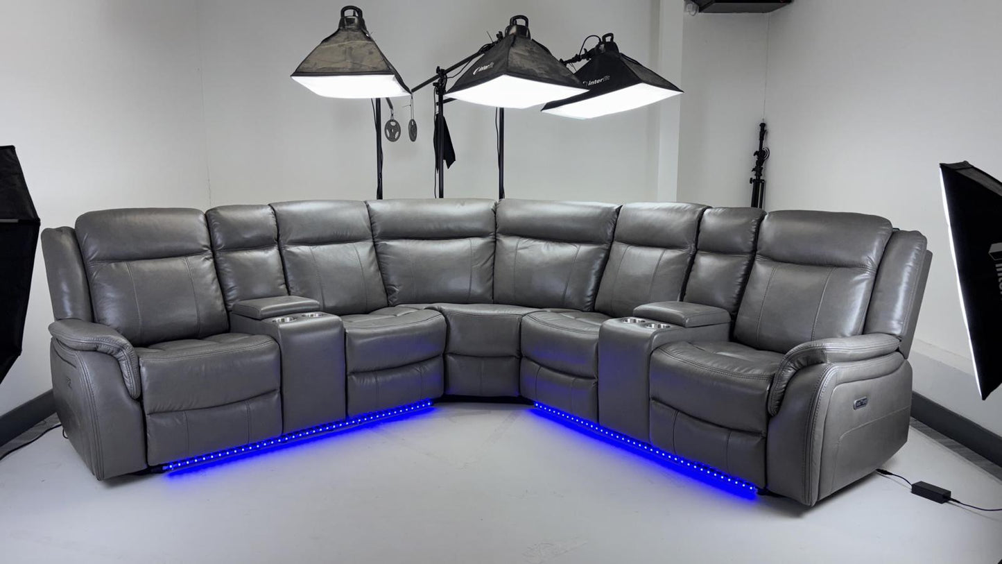 Zango Corner recliner with led