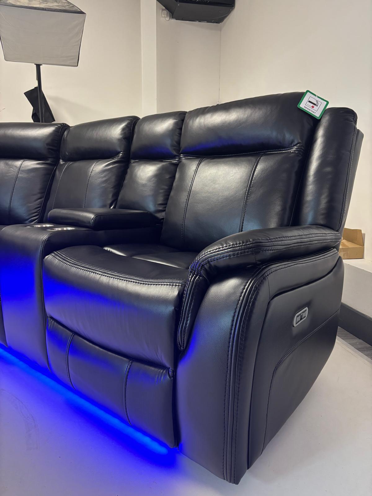 Zango Corner recliner with led