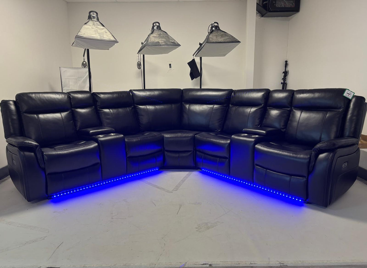 Zango Corner recliner with led