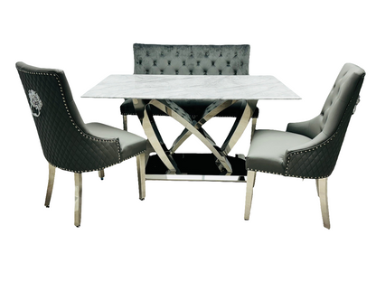 LUCY dining table with four chairs