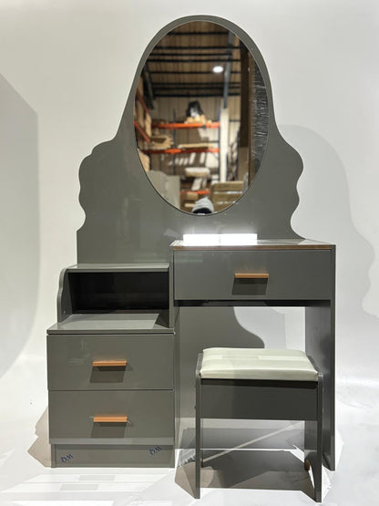 Dressing table with stool