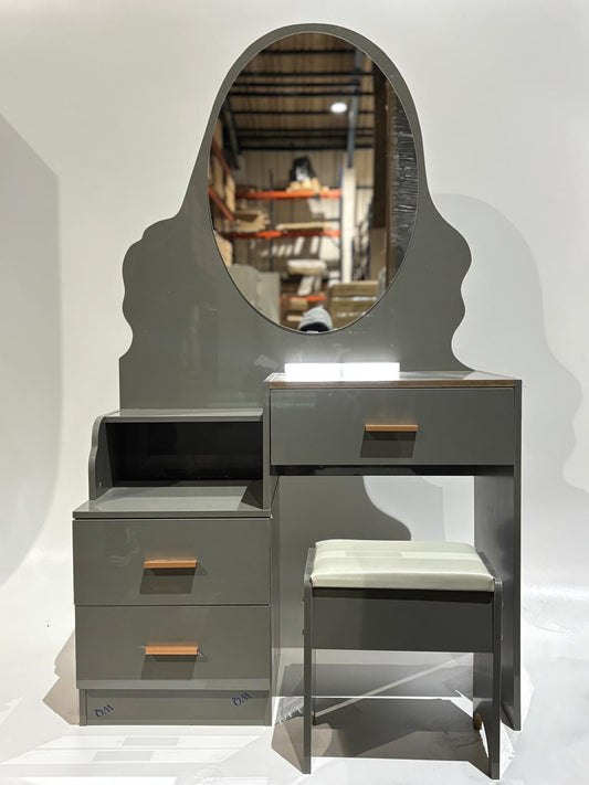 Dressing table with stool