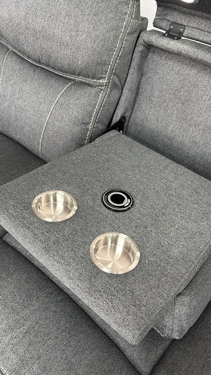 Fabric recliner sofa 3+2 with cup holder