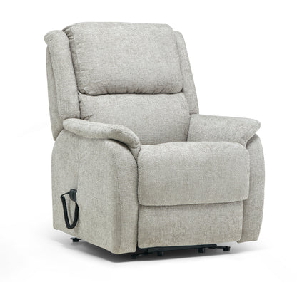Rise and lift fabric recliner