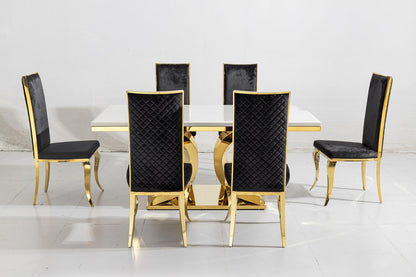 Procto dining table with 4 or 6 chairs