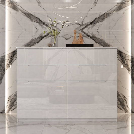 3+3 high gloss Chester drawers