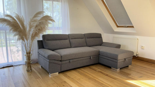 Devon corner sofa bed with storage