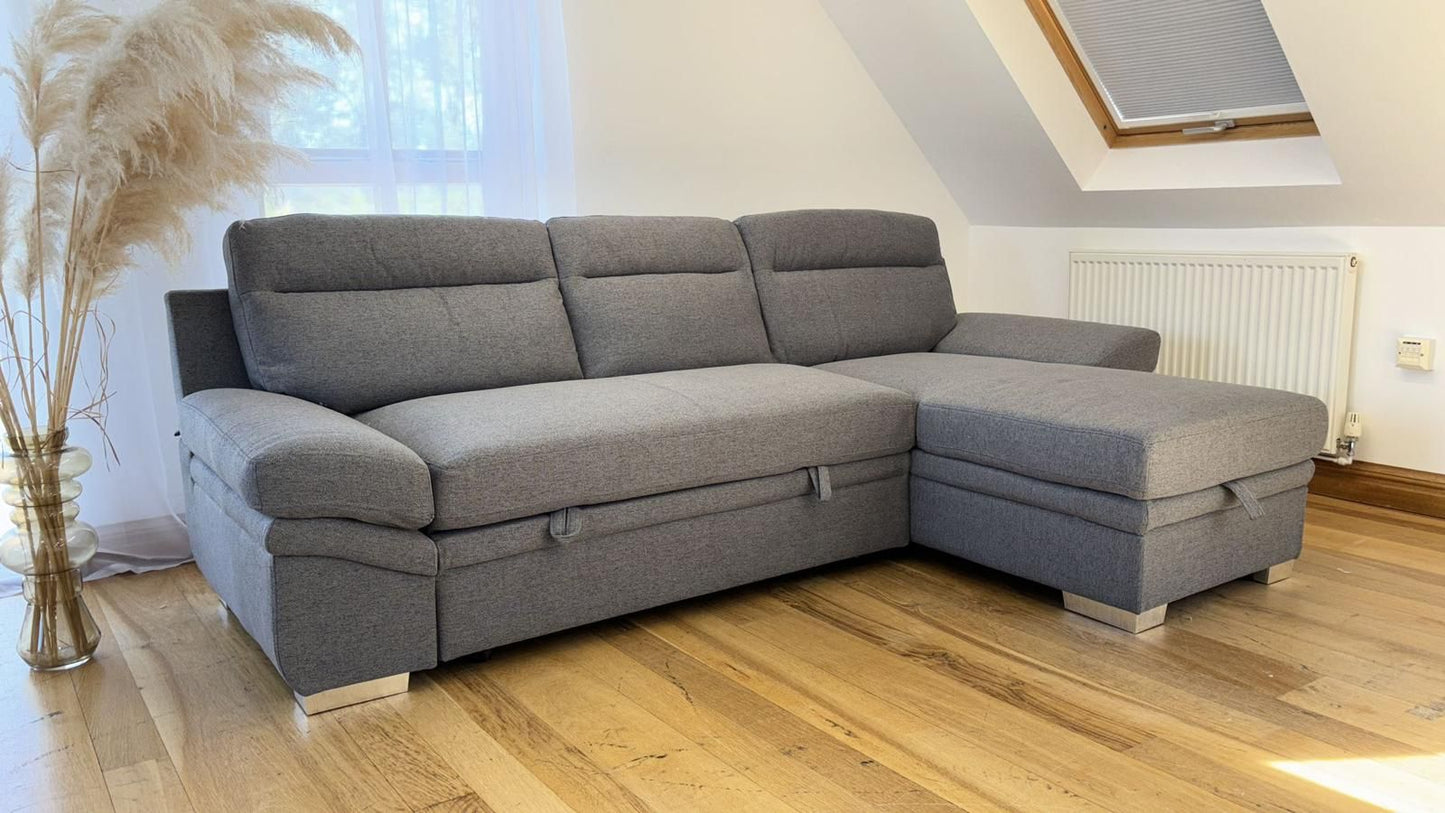 Devon corner sofa bed with storage