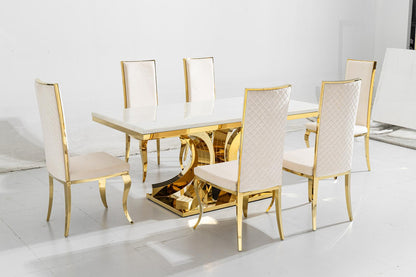 Procto dining table with 4 or 6 chairs