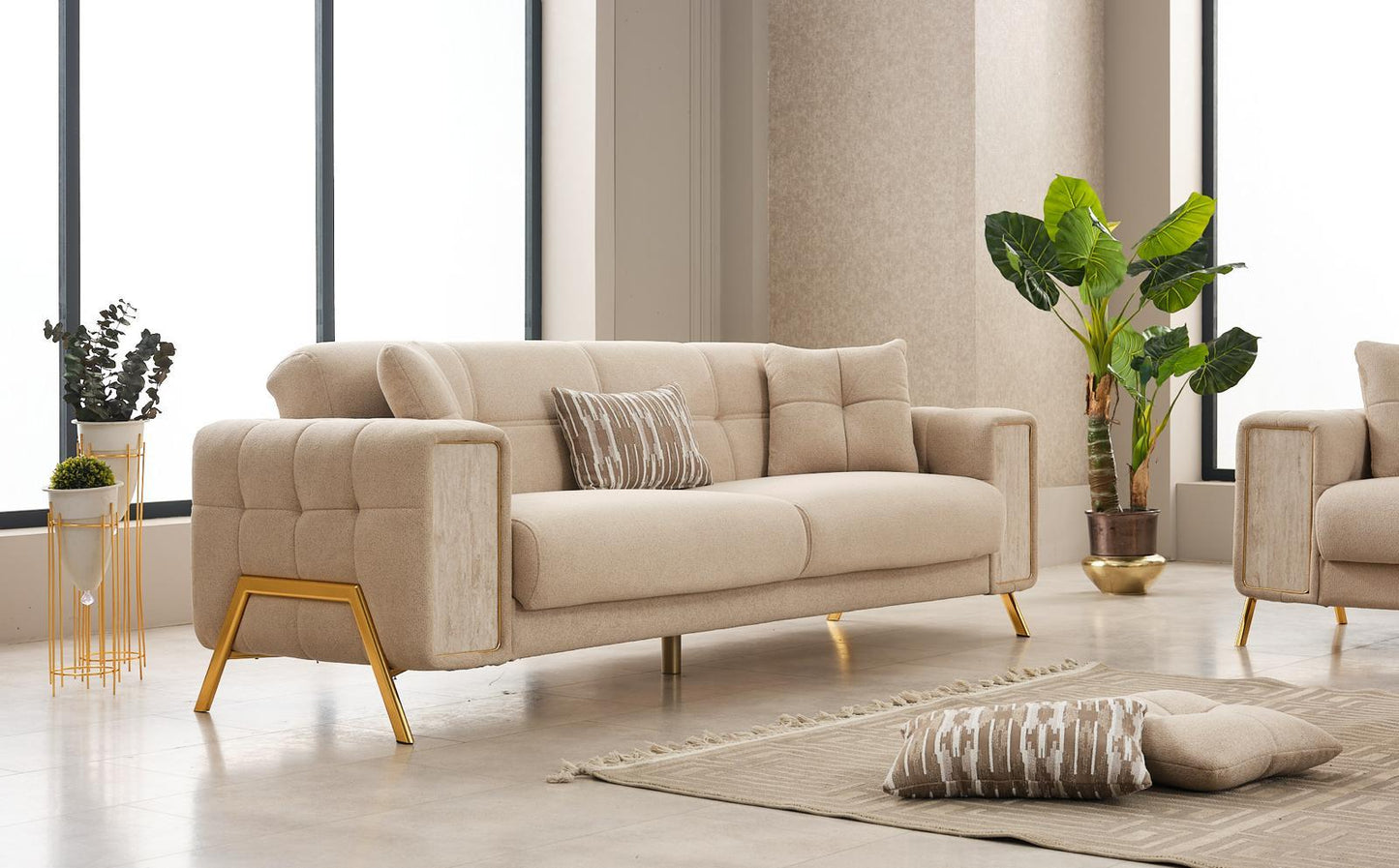 Glanmore sofa bed set 3+2