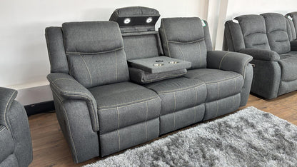 Fabric recliner sofa 3+2 with cup holder
