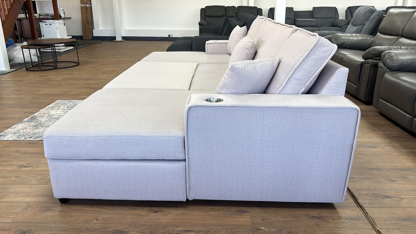 U shape sofa bed