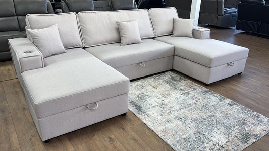 U shape sofa bed