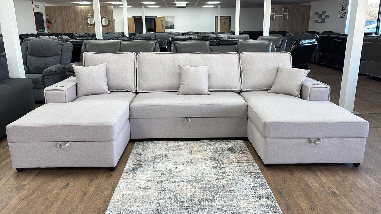 U shape sofa bed