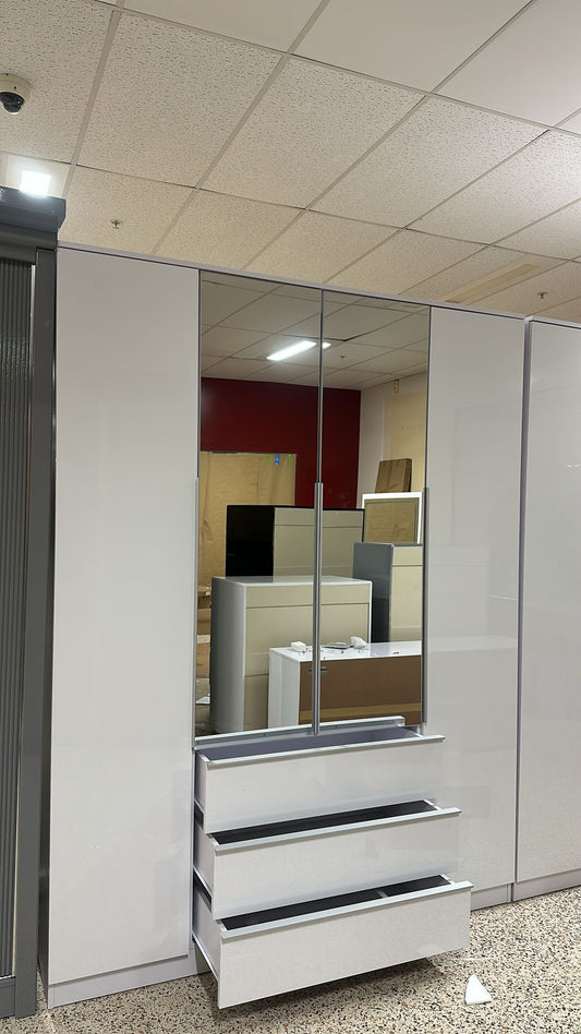 High gloss wardrobe