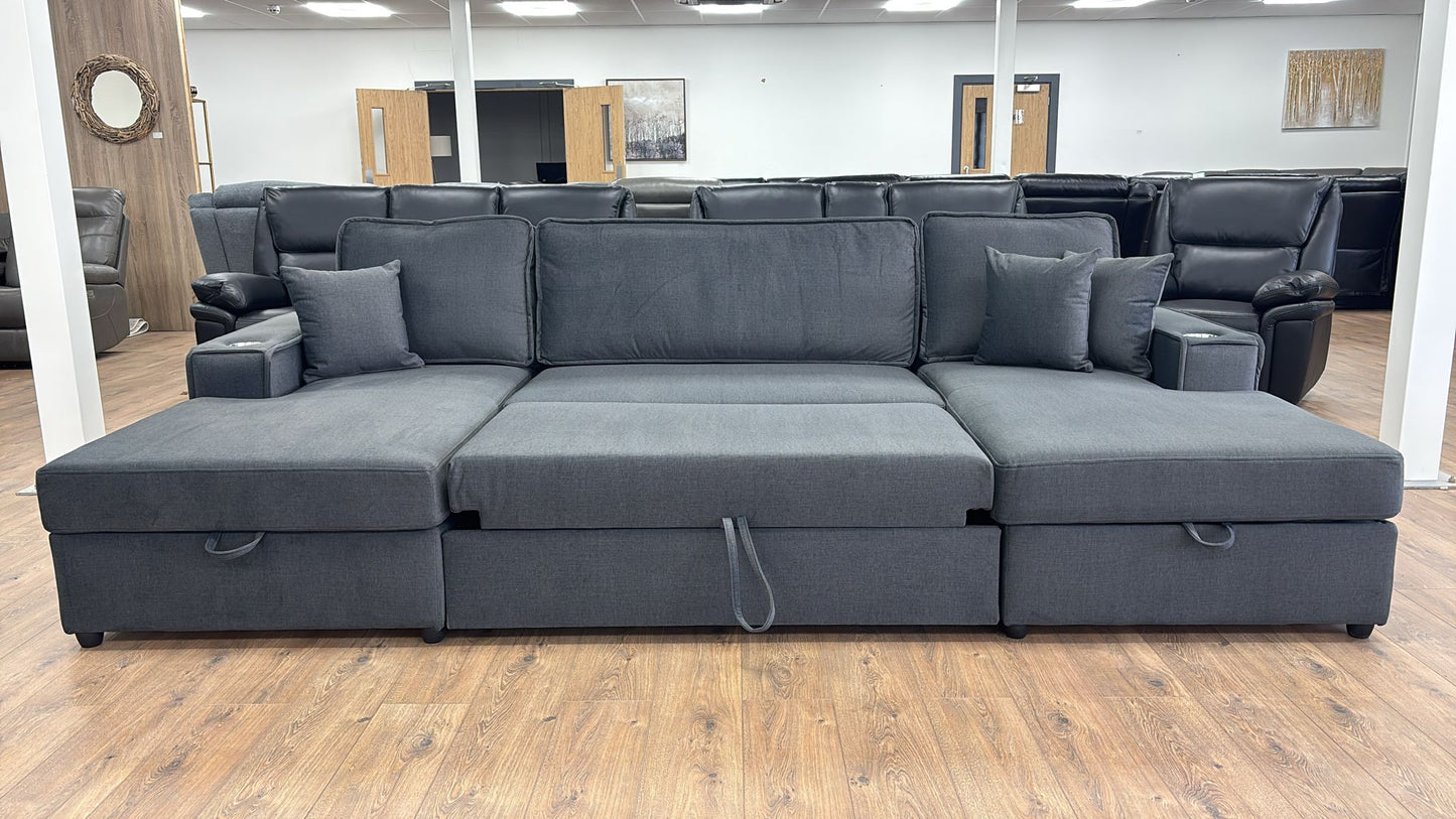 U shape sofa bed
