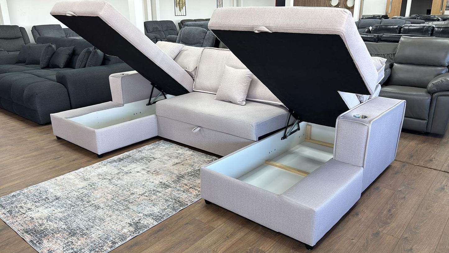 U shape sofa bed