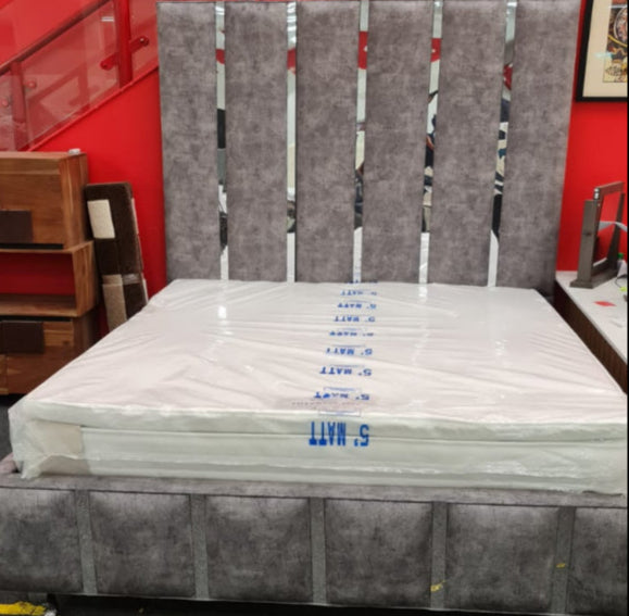 High headboard bed frame