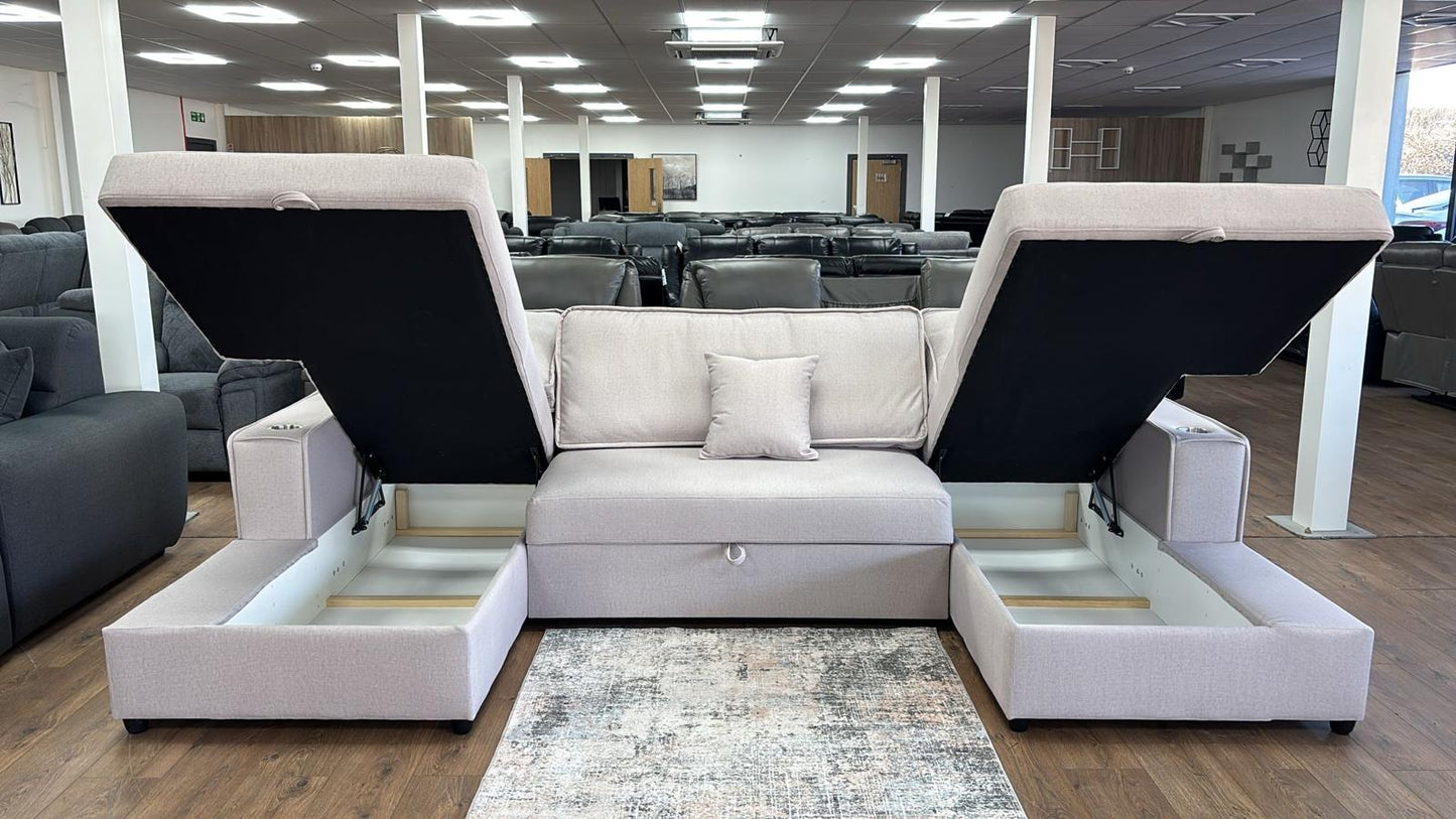 U shape sofa bed