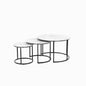 Ceramic table top set of 3 tables