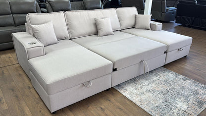 U shape sofa bed