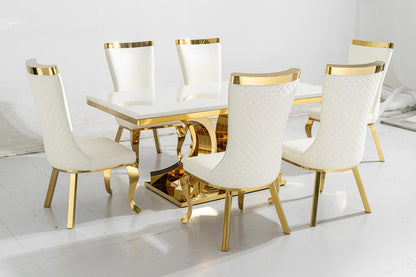 Procto dining table with 4 or 6 chairs
